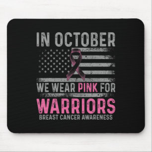 In October We Wear Pink Making Strides Against Bre Mouse Mat