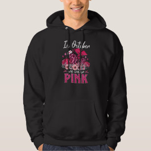 In October We Wear Pink Nurse Life Pumpkin Leopard Hoodie