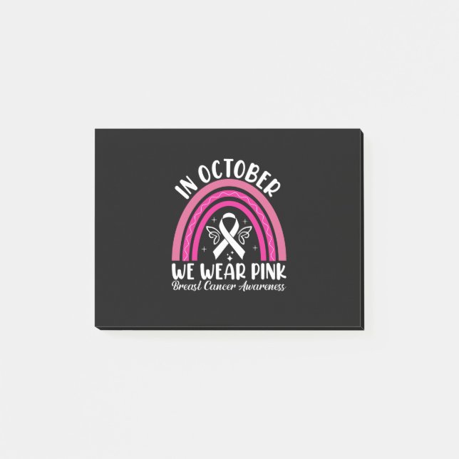 In october we wear pink post-it notes (Front)