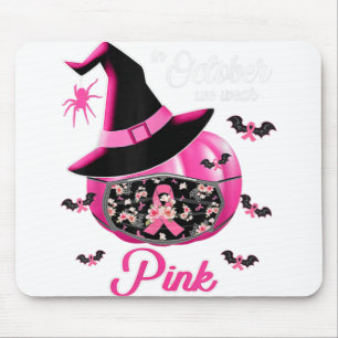 In October We Wear Pink Pumpkin Mouse Mat