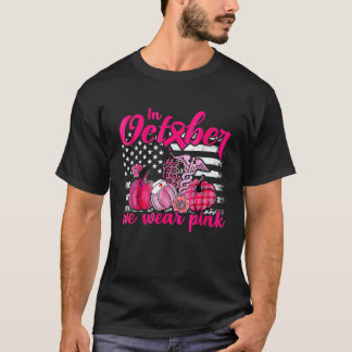 In October We Wear Pink Pumpkin Nurse Life Breast  T-Shirt