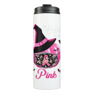 In October We Wear Pink Pumpkin Thermal Tumbler