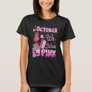 In October We Wear Pink Retro Fire Clipper Lighter T-Shirt