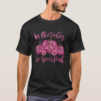 In October We Wear Pink Ribbon Leopard Pumpkin Bre