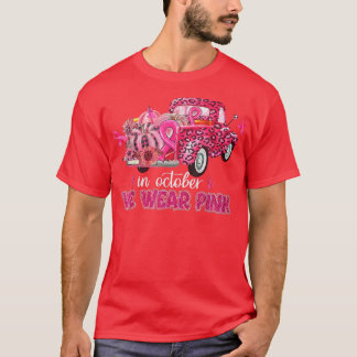 In October We Wear Pink School Bus Breast Cancer A T-Shirt