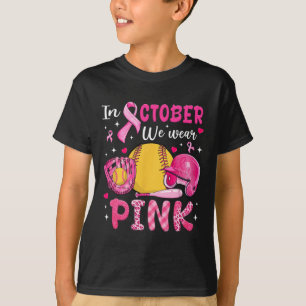 In October We Wear Pink Softll Breast Cancer Aware T-Shirt