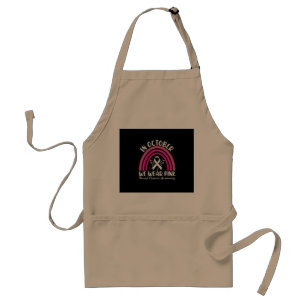 In october we wear pink standard apron