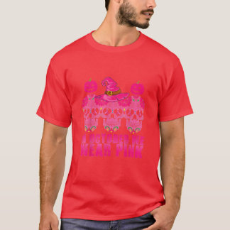 In October We Wear Pink Sugar Skull Breast Cancer  T-Shirt