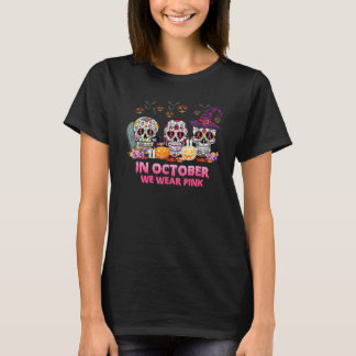 In October We Wear Pink Sugar Skull T-Shirt