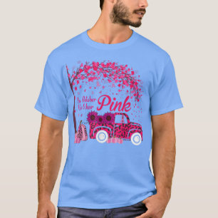 In October We Wear Pink Truck Pumpkin Leopard Brea T-Shirt