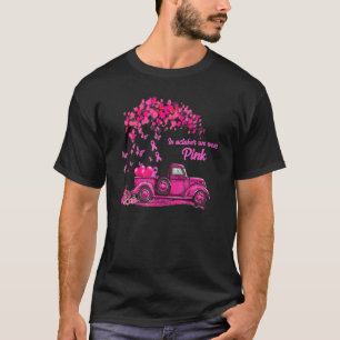 In October We Wear Pink Truck Ribbon Pink T-Shirt