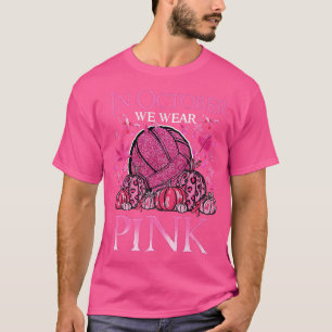 In October We Wear Pink Volleyball Breast Cancer A T-Shirt