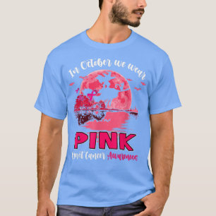 In October We Wear Pink Witch Guitar Breast Cancer T-Shirt
