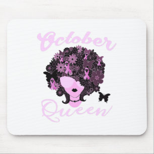 In October We Wear Pink Woman Breast Cancer Awaren Mouse Mat