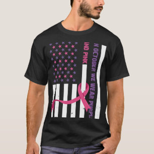 In October We Wear Purple and Pink Domestic Violen T-Shirt