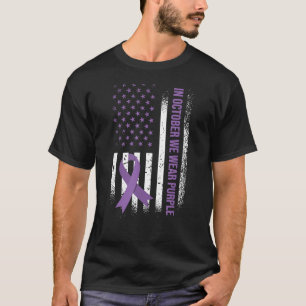In October We Wear Purple - Domestic Violence Awar T-Shirt