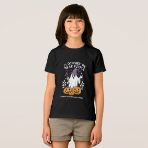In October We Wear Purple Domestic Violence Ghost Tri-Blend Shirt