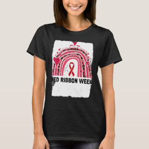 In October We Wear Red Ribbon Week Awareness 4 T-Shirt