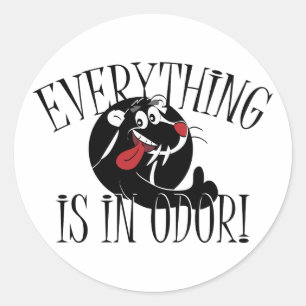 In Odour Skunk Classic Round Sticker