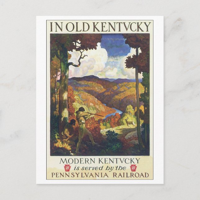 In Old Kentucky Pennsylvania Railroad Postcard (Front)