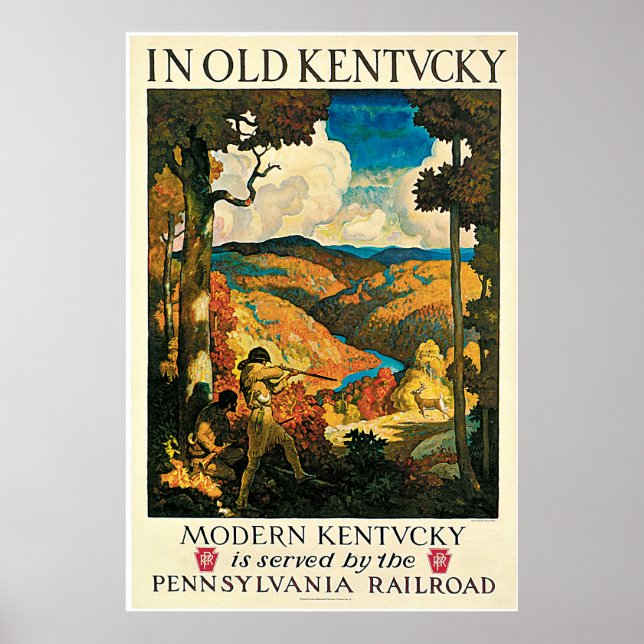 In Old Kentucky Vintage Travel Advertisement Poster (Front)