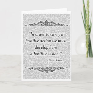In order to carry a positive - Positive Quote´s Card