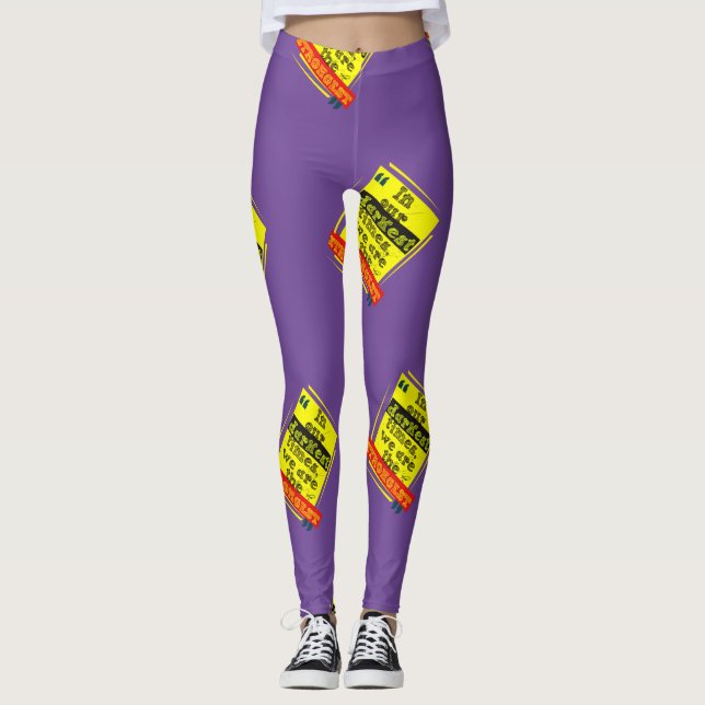 In our darkest times, we are the strongest leggings (Front)