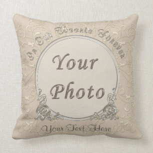 In Our Hearts Forever Photo Memorial Pillows