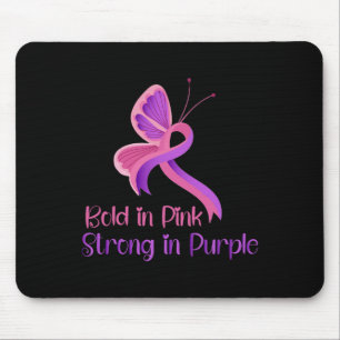 In Pink Strong Purple Violence Breast Cancer Aware Mouse Mat