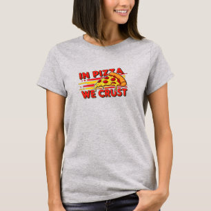 In Pizza We Crust Funny Pepperoni Slice Foodie Art T-Shirt
