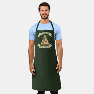 In Pizza We Crust - Funny Providence Eye Parody Apron