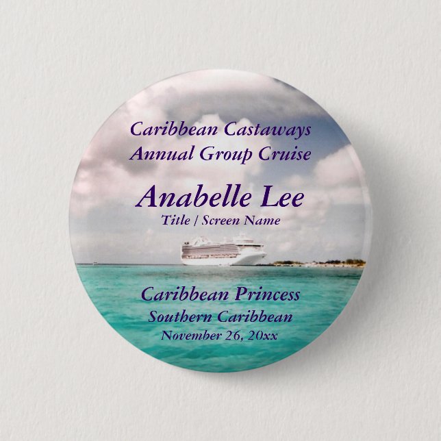 In Port Cruise Name Badge (Front)
