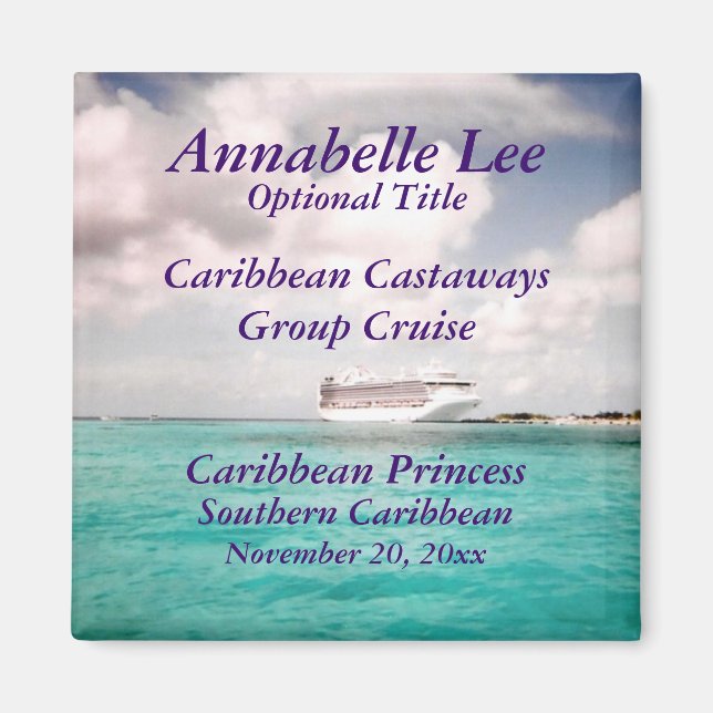 In Port Custom Group Cruise Magnet (Front)