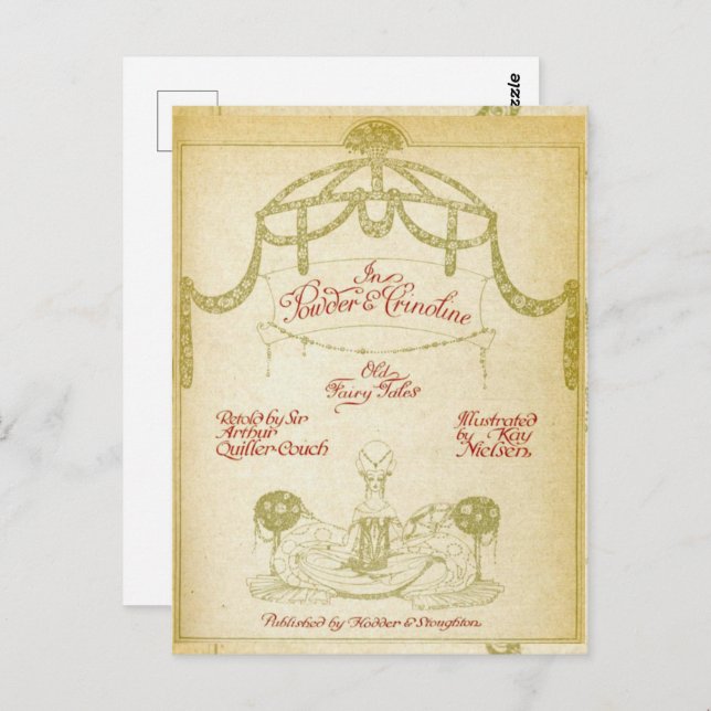 In Powder and Crinoline, Kay Nielsen’s title page Postcard (Front/Back)