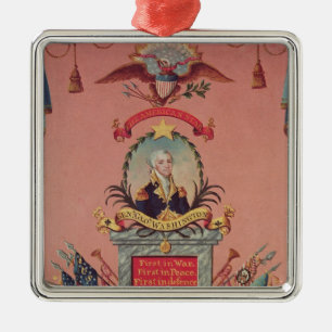 In Praise of George Washington Metal Tree Decoration