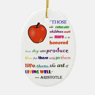 In Praise of Teachers Ceramic Tree Decoration