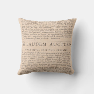 In Praise of the Authors Antique Latin Texts Cushion