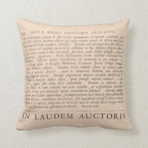 In Praise of the Authors Antique Latin Texts Cushion