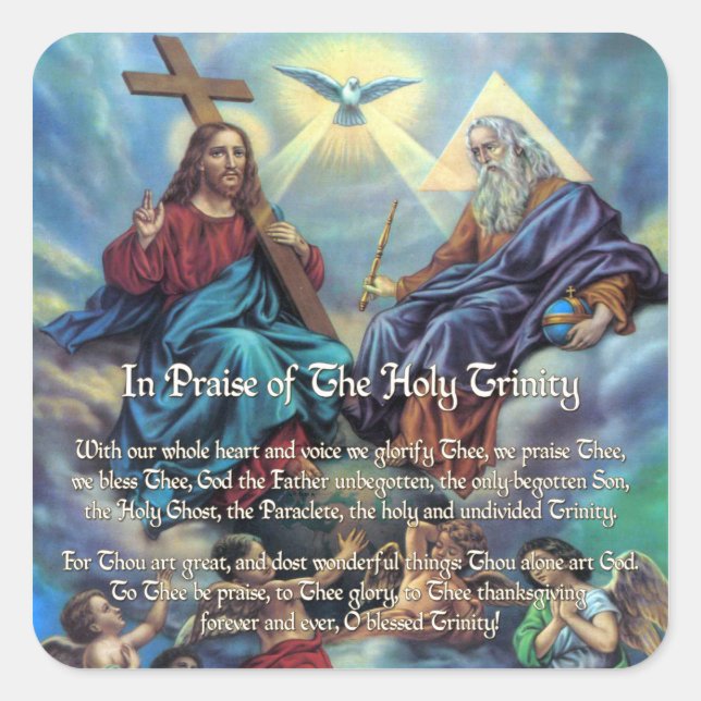 In Praise of the Trinity Square Sticker (Front)