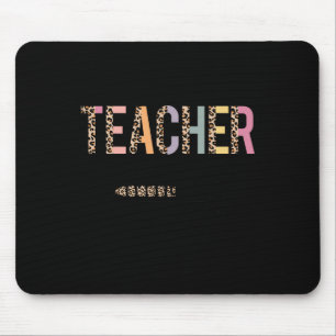 In Progress Please Wait Leopard Teacher Women Joke Mouse Mat
