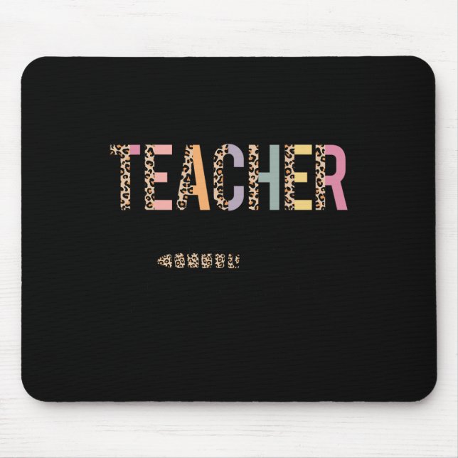 In Progress Please Wait Leopard Teacher Women Joke Mouse Mat (Front)