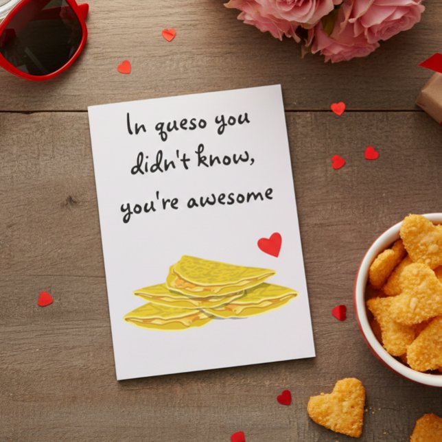 In Queso Funny Mexican Food Love Anniversary Card (Creator Uploaded)