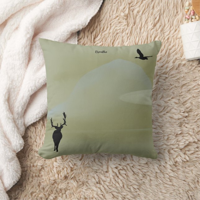 In Quiet Nature Breathe  Cushion (Blanket)