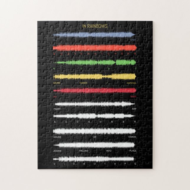 In Rainbows Soundwave Art Puzzle (Vertical)