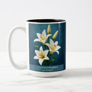In Remembrance Easter Faith Gift Two-Tone Coffee Mug