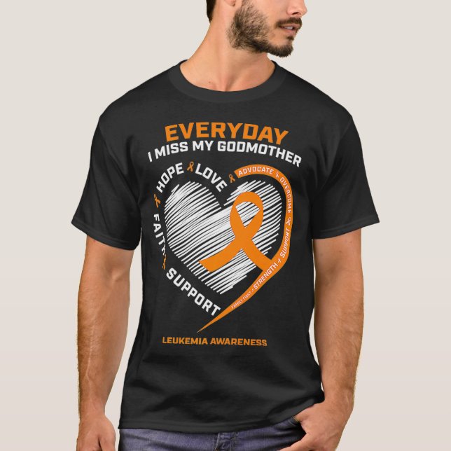 In Remembrance Loving Memory Of Godmother Leukaemi T-Shirt (Front)