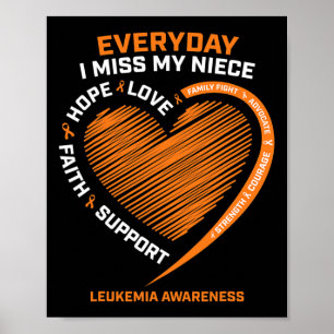 In Remembrance Loving Memory Of My Niece Leukaemia Poster