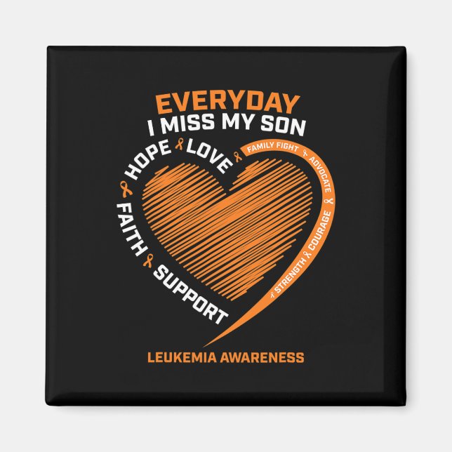 In Remembrance Loving Memory Of My Son Leukaemia A Magnet (Front)