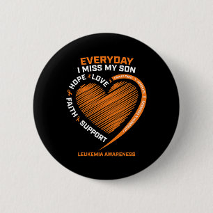 In Remembrance Loving Memory Of My Son Leukemia Aw 6 Cm Round Badge
