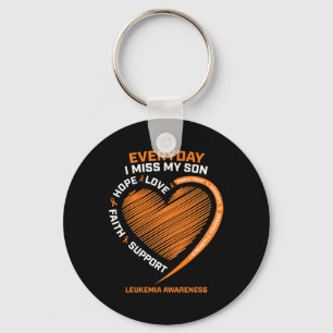 In Remembrance Loving Memory Of My Son Leukemia Aw Key Ring